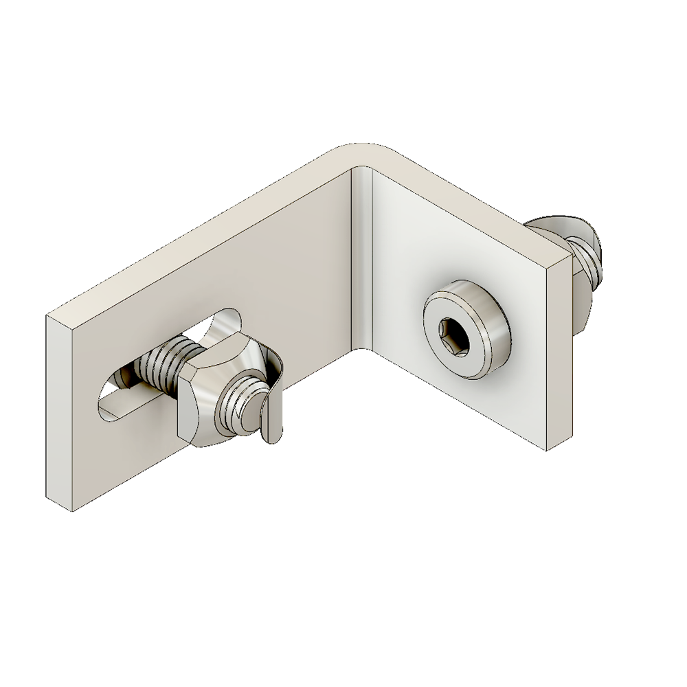 41-420-1 MODULAR SOLUTIONS ALUMINUM BRACKET<br>GUARD UNIT FIXING ANGLE